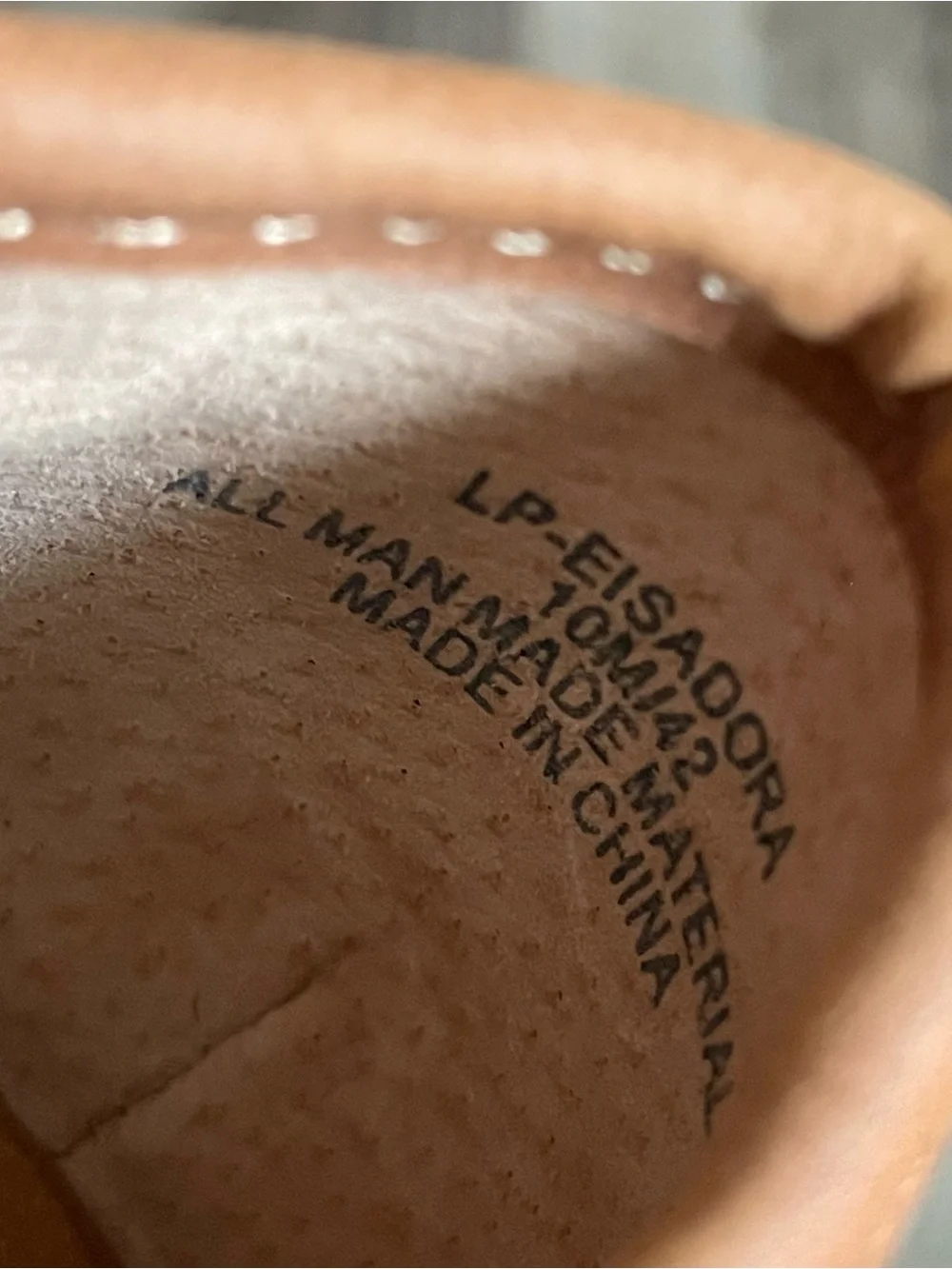 Lucky Brand Eisadora Woven Ballet Flats Camel Tan Brown Size 10 M Vegan